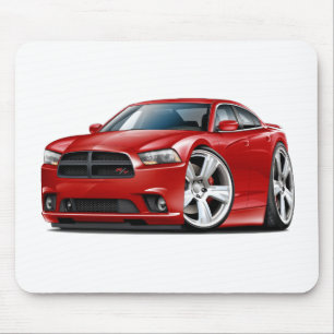 Dodge Charger RT Red Car Mouse Pad