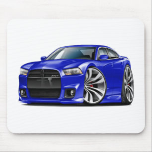 Dodge Charger SRT8 Blue Car Mouse Pad