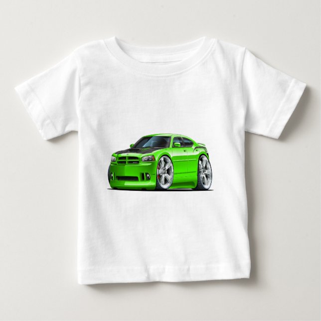 Dodge Charger Super Bee Green Car Baby T-Shirt (Front)