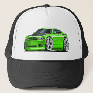 Dodge Charger Super Bee Green Car Trucker Hat