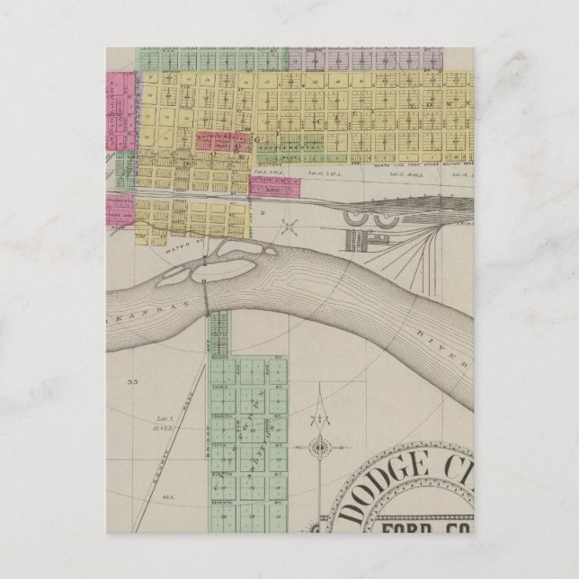 Dodge City, Ford County, Kansas Postcard (Front)