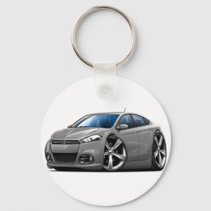 Dodge Dart Grey Car Key Ring