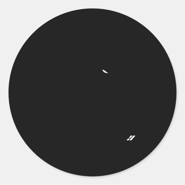 Dodge Hellcat Hell On Wheels Classic Round Sticker (Front)