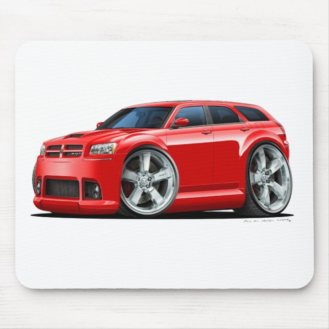 Dodge Magnum Red Car Mouse Pad (Front)