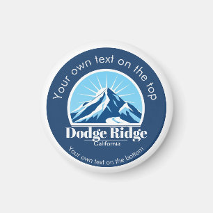Dodge Ridge Mountain California ski resort  Magnet