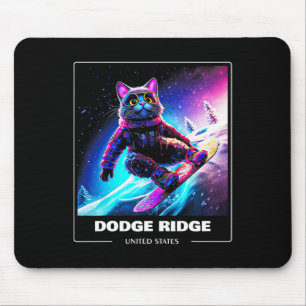 Dodge Ridge United States Ski Skiing Skier Mouse Pad