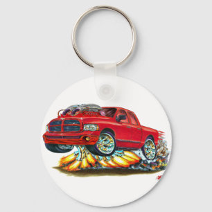 Dodge SRT10 Red Dual Cab Truck Key Ring