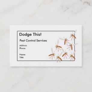 Dodge This! Pest Control Business Card