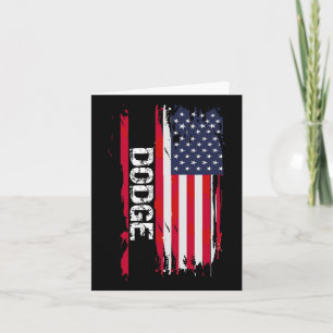 Dodge Usa Flag Card