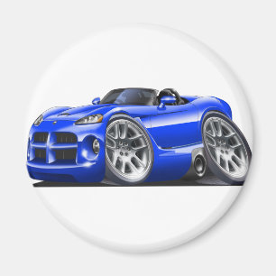 Dodge Viper Roadster Blue Car Magnet