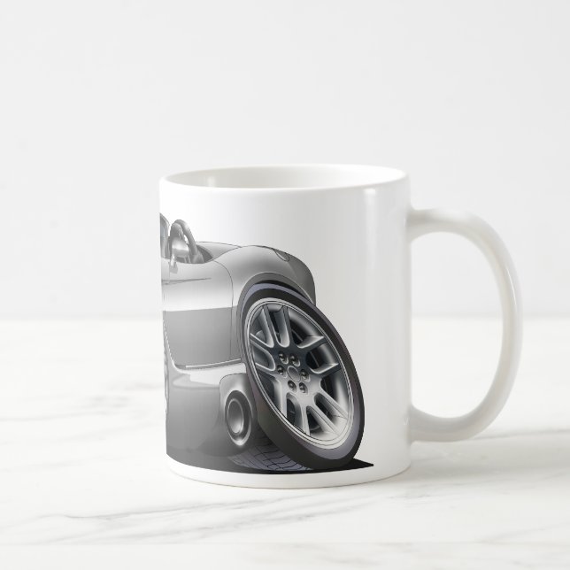 Dodge Viper Roadster Silver Car Coffee Mug (Right)