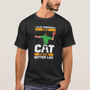 Dodgeball Cat Team Player Dodgeball T-Shirt