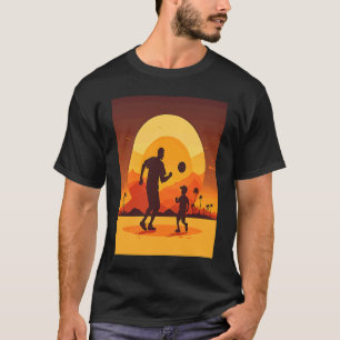 Dodgeball Champion Dad And Child Playing Dodgeball T-Shirt