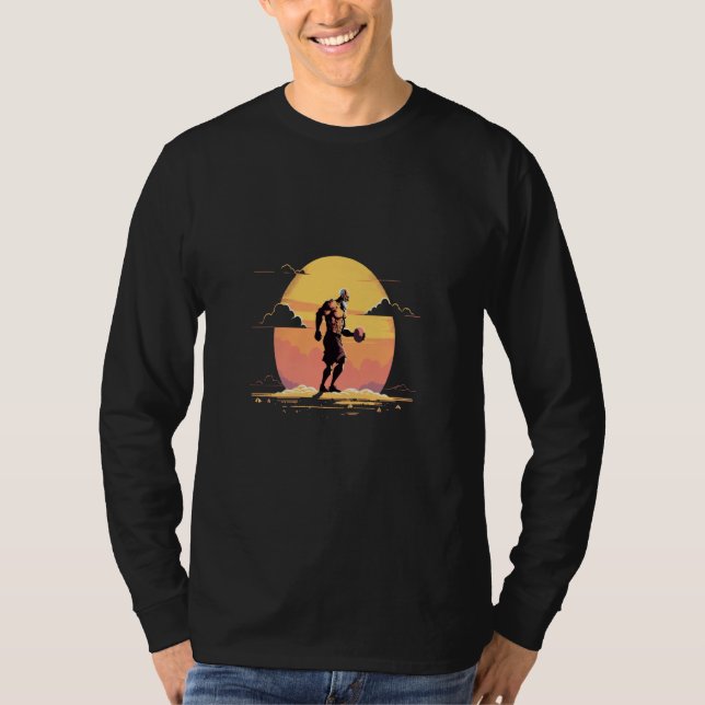 Dodgeball Champion Dad And Child Playing Dodgeball T-Shirt (Front)