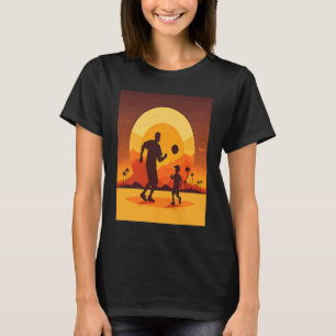 Dodgeball Champion Dad And Child Playing Dodgeball T-Shirt