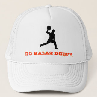 dodgeball, GO BALLS DEEP!! Trucker Hat