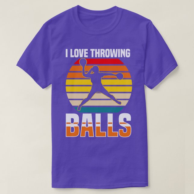 Dodgeball I Love Throwing Balls T-Shirt (Design Front)