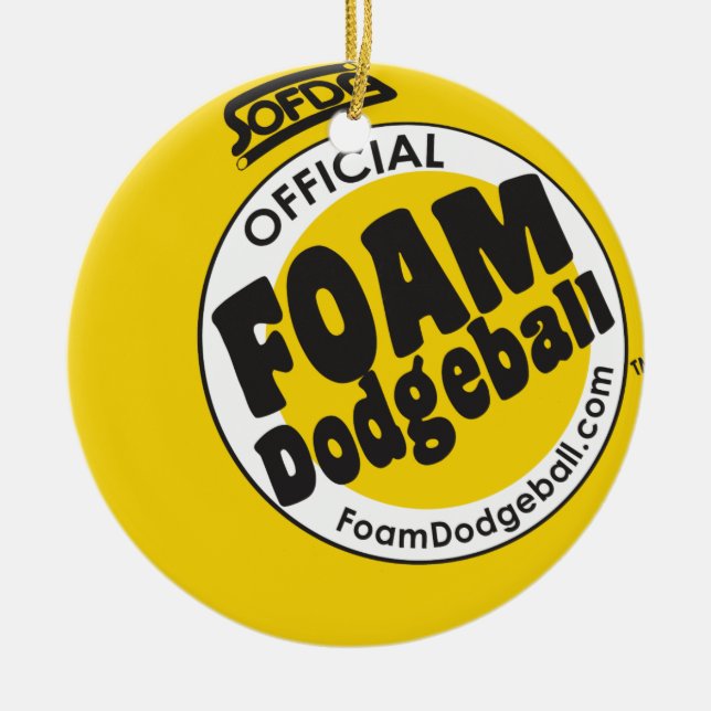 Dodgeball Logo Ornament (Front)