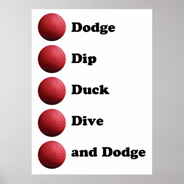 Dodgeball poster (Front)
