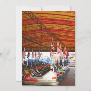 Dodgem Cars at a Funfair Invitation