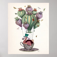 Dodo Balloon with Dragonflies