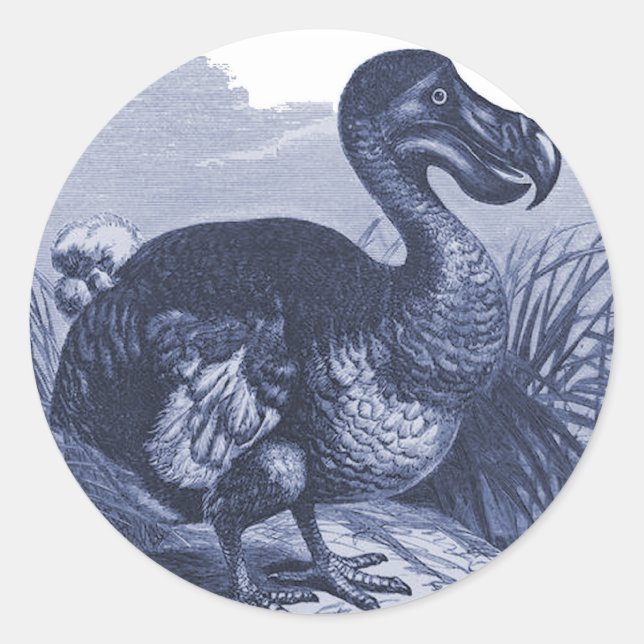Dodo Bird Classic Round Sticker (Front)