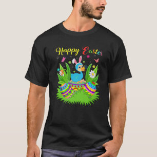 Dodo Bird Lover Floral Easter Egg Funny Dodo Easte T-Shirt