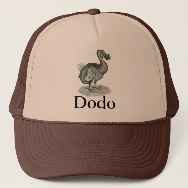 DoDo Bird Print Trucker Hat (Front)