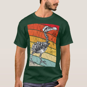 Dodo Bird Skeleton Dronte Bird Vintage Retro Sunse T-Shirt