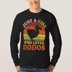Dodo Bird Vintage Just A Girl Who Loves Dodos T-Shirt
