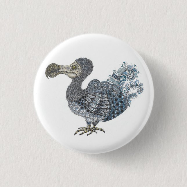 Dodo extinct bird  3 cm round badge (Front)