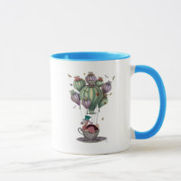 Dodo in Teacup with Dragonflies