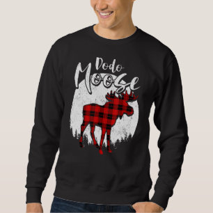 Dodo Moose Red Plaid Buffalo Matching Family Pajam Sweatshirt