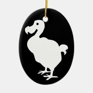 Dodo Silhouette Ceramic Tree Decoration