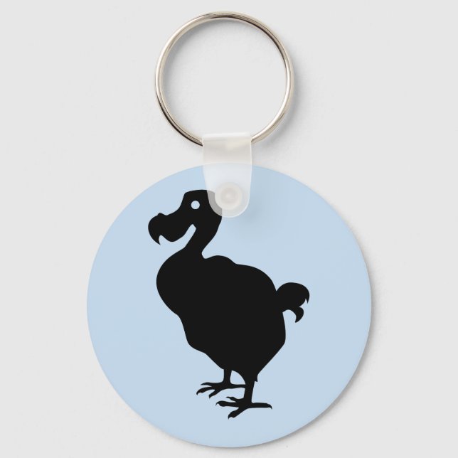 Dodo Silhouette Key Ring (Front)