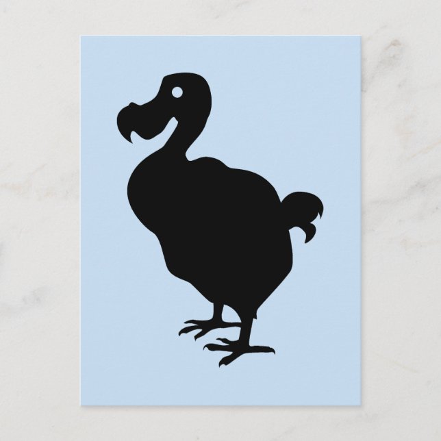 Dodo Silhouette Postcard (Front)