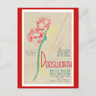 Dodsworth (1935) Movie, Motion Picture, Vintage Postcard