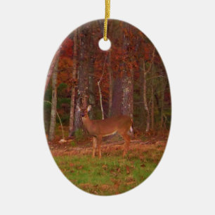 Doe a Deer in Lake Arrowhead Ceramic Tree Decoration