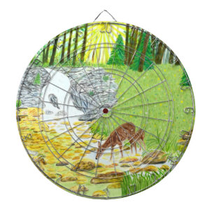 Doe and Fawn Dartboard