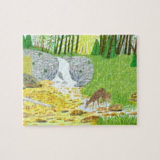 Doe and Fawn Puzzle Oversized Pieces