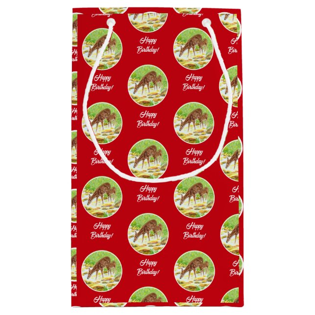 Doe and Fawn Small Gift Bag (Back)