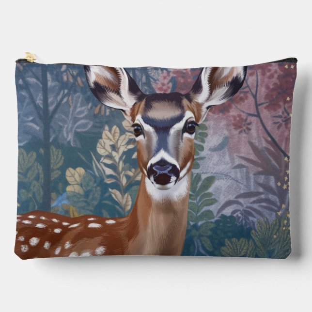 Doe Deer Accessory Pouch Travel Bag (Front)
