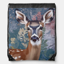 Doe Deer Drawstring Backpack