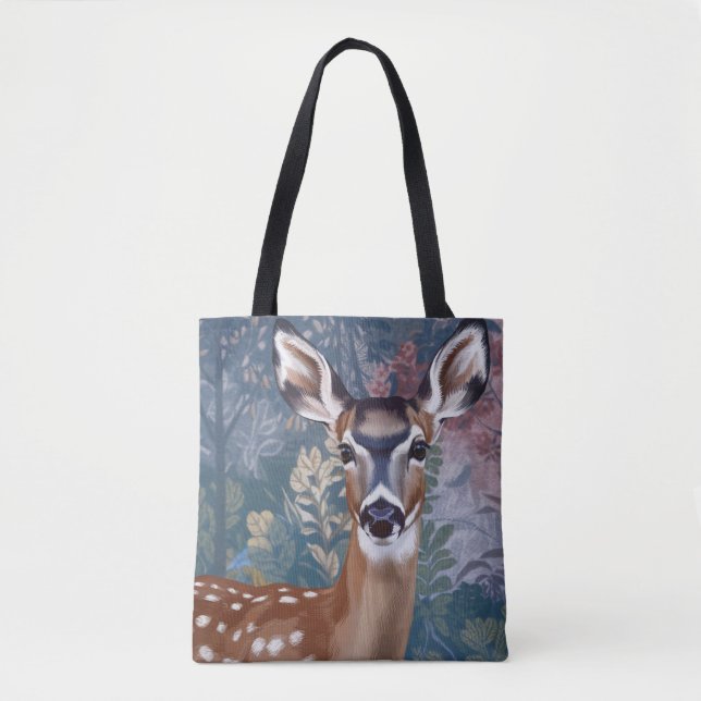 Doe Deer Shopping Errand Tote Bag (Front)