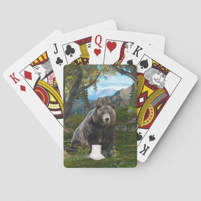 Does a bear...... playing cards (Back)