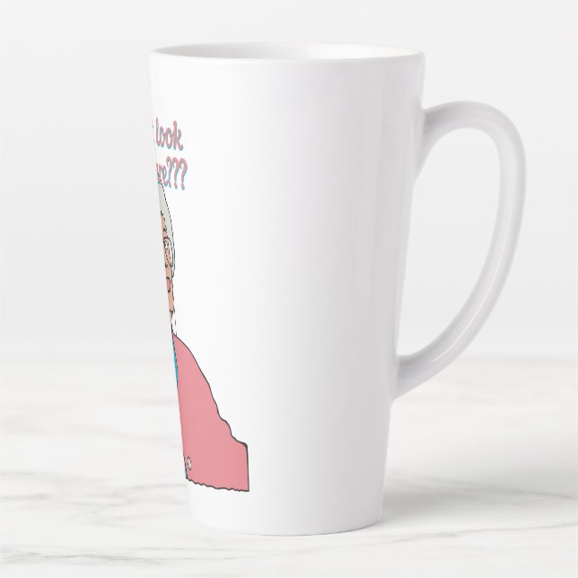 Does it look like I care? Latte Mug (Right)