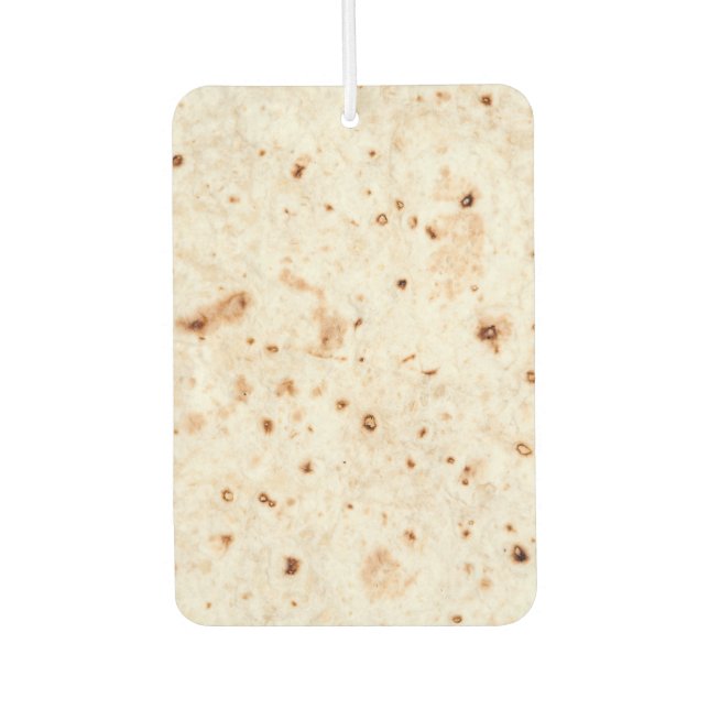 Does it smell like tortillas in here? car air freshener (Front)