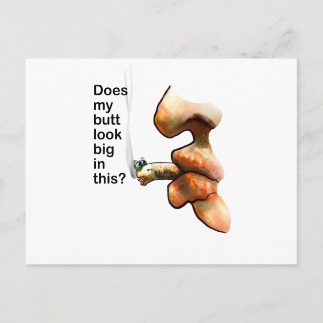 does my butt look big in this? postcard (Front)