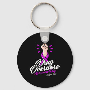 Does Not Discriminate - Overdose Awareness Day Key Ring