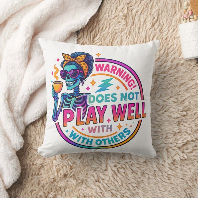 Does Not Play Well....  Cushion (Blanket)